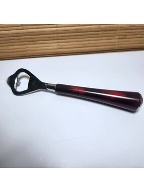 Glo-Hill Canada Bottle Can Opener MCM Cherry Bakelite Handle 7.5 in. Opener